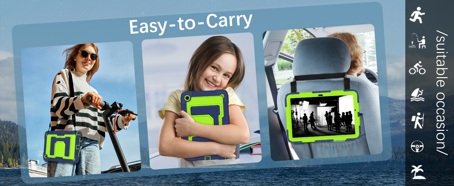 Fully-Body heavy duty shockproof protective samsung tablet a11 plus case for kids