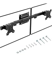 PUTORSEN Dual Monitor Wall Mount, Horizontal Assembly Mount for 2 Monitor Screens up to 27 inches...
