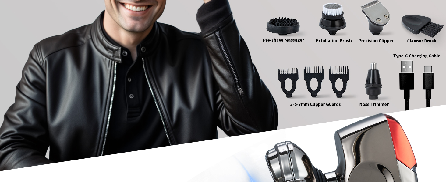 Head Shavers for Bald Men Upgraded Detachable Magnetic Head Shaver