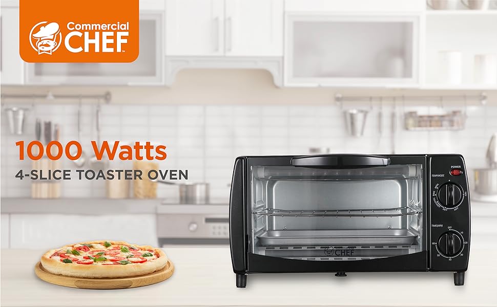 Toaster Oven, Pizza Oven with Toast, Bake, Broil, &amp;amp; Keep Warm