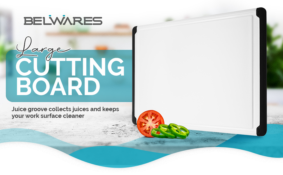 Large Cutting Board with Juice Groove