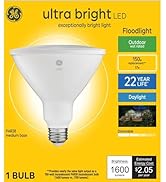 GE Ultra Bright LED Light Bulb, 150 Watt, Daylight, PAR38 Outdoor Floodlight
