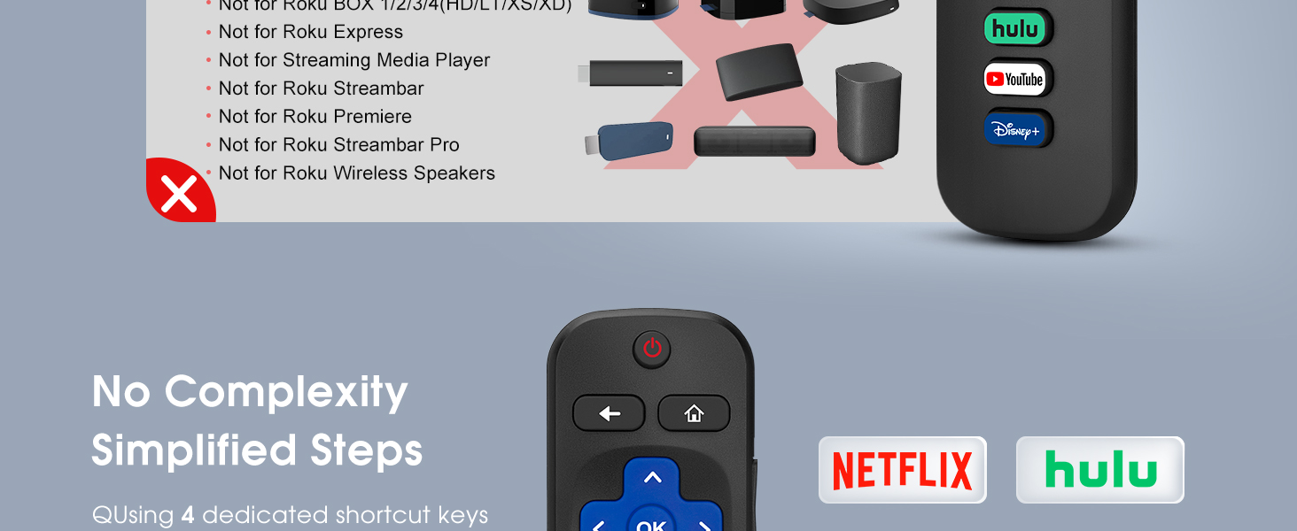 for roku remote, for roku remote replacement, for tcl roku tv remote, for roku tv remote