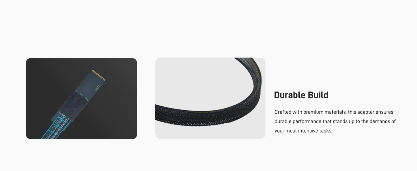 LetLinkSo Gen5 PCIe 5.0 U.2 to M.2 Adapter Card SFF-8639 to M2 NVMe SSD Cable