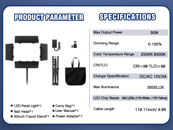 lighting for video recording