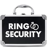 THE RING LEGEND Ring Security Ring Bearer Briefcase with Padded Slits to Hold Rings - Ring Bearer...