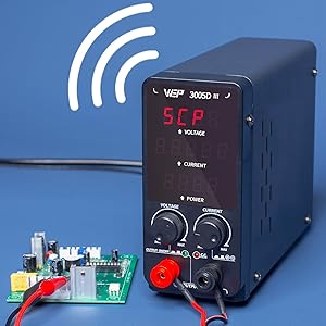 WEP 3005D-III protecting the circuit with short circuit protection mode