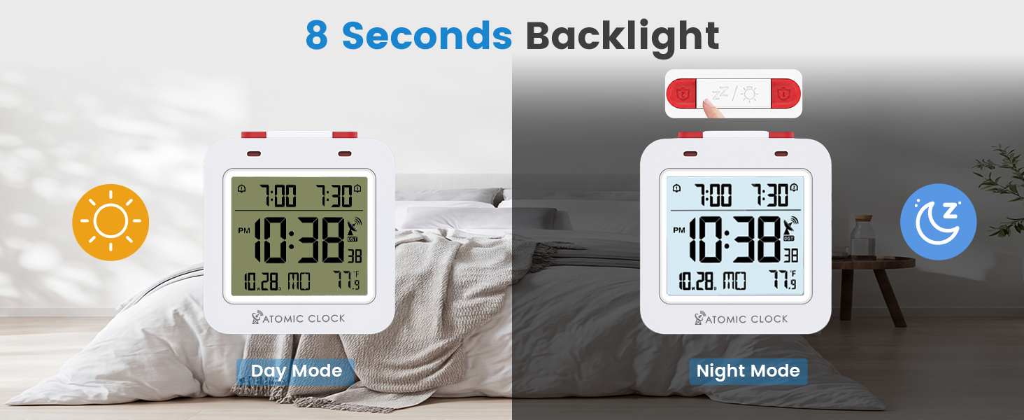 digital clock with seconds