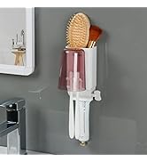 iHave Toothbrush Holders for Bathrooms and Toothpaste Squeezer Bathroom Set, 1 Cup Holder Wall Mo...