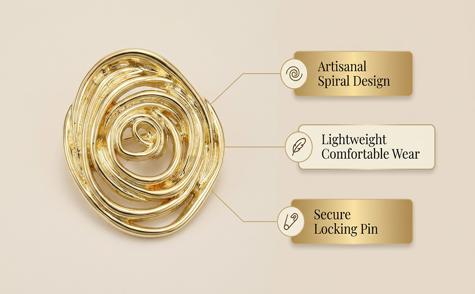 Silver-tone Brooch