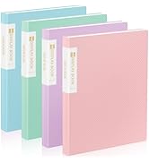 4 Pack Binder with Plastic Sleeves 18-Pocket, Displays 36 Pages, Sooez 8.5x11 Presentation Folder...