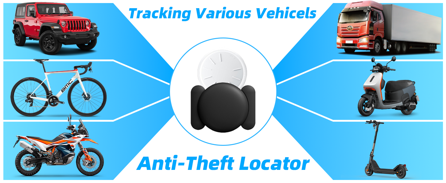 tracker device for vehicles