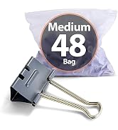 Achieva EZ Binder Clips, Medium, Pack of 48, 30% Easier to Open Than Standard Binder Clips, Gray ...