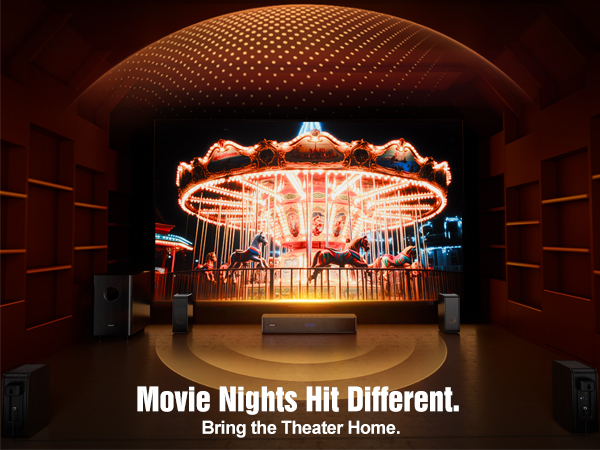 Sound bar for Smart tv, bring the Theater Home.