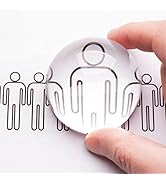 8X Dome Paperweight Magnifier, 2 Inch Portable Acrylic Magnifying Glass for Reading, Clear Vision...