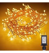 2Pcs Fairy Lights Plug in, 10Ft 200LED Copper Wire Firecracker Firefly Lights Waterproof Cluster ...