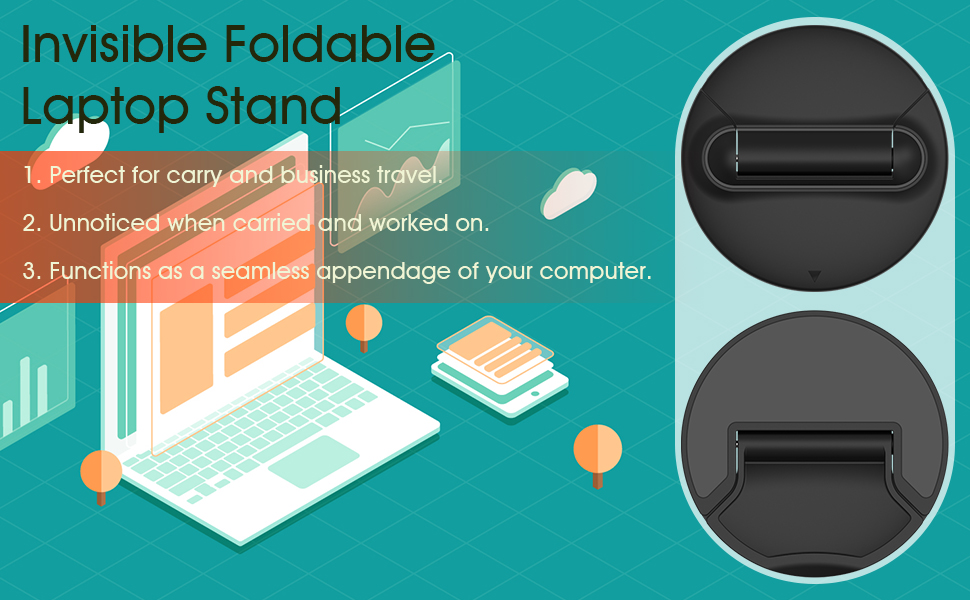 Invisible Foldable Laptop stand