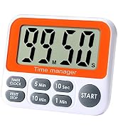 Digital Countdown Kitchen Timer - AIMILAR Count Up Down Magnetic Timer Clock with Loud Alarm Fast...