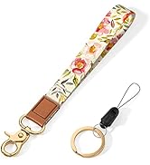 Hsxnam Wrist Lanyard Key Chain, Cute Wristlet Strap Keychain Holder for Women Men Car Keys ID Bad...