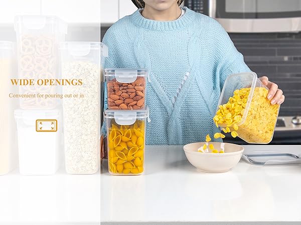 MR.SIGA 12 Pack Airtight Food Storage Container Set, Various Volumes