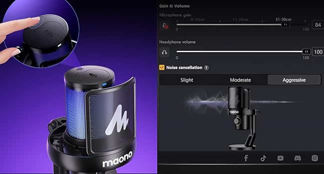 Noise cancellation mic