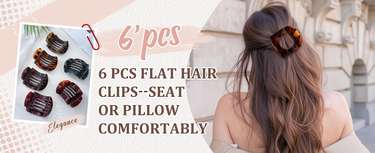 Flat hair clip