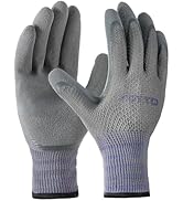FCTTD Gardening Gloves for Men 3 Pairs Breathable Garden Work Gloves with Rubber Coating for Lawn...