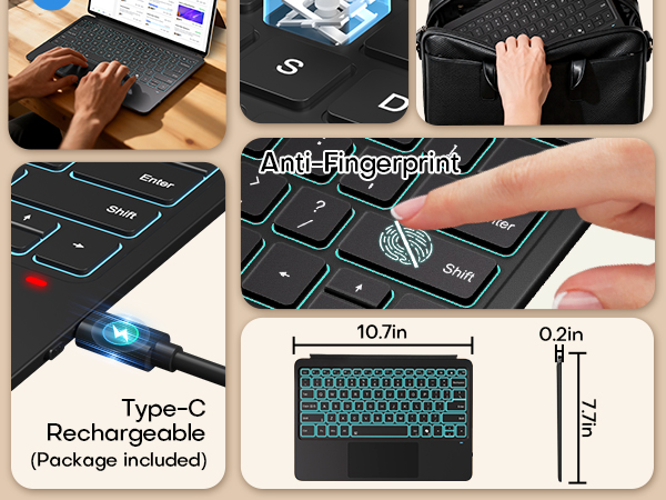 Sccissor Switch Key Type-C Rechargeable Battery
