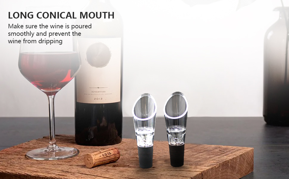 Wine Aerator Pourer set 2-4