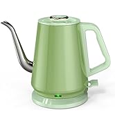 FuseBrew Gooseneck Electric Kettle(0.8L),1200 Watts Fast Boiling,Stainless Steel BPA Free,Automat...
