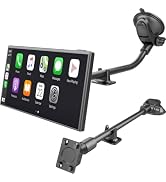 SkyTitan 300mm Long Arm Car Mount for Portable CarPlay Screens, Adjustable Angles, Within Reach M...