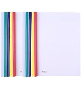 M&amp;G 10 Pack Report Covers with Sliding Bar, 10mm Clear Report Covers for A4 and Letter Size Paper...