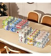 Jsyrjing Can Organizer for Pantry Free combination can holders for fridge,2 Tier Storage for 48 C...
