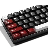 GMKWTL XVX Double Shot PBT Keycaps Set 216 Keys, Cherry Profile Custom Keyboard Keycaps, Jade Tra...