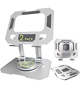 YTDSUP Tablet Stand for iPad 2 PACK, 360° Rotating Desktop Holder, Carbon Steel Adjustable Foldab...