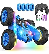 Terucle Remote Control Car, Rc Cars Stunt RC Car Toys New Upgraded Strip Lights and Headlights Ca...