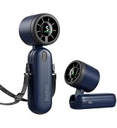 Diveblues Mini Handheld Fan, 30ft/s Portable Turbo Fan [12H Max Cooling], 4000mAh Personal Fan wi...