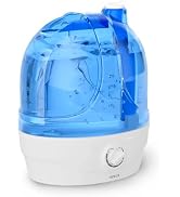 AZEUS 2.8L Ultrasonic Cool Mist Humidifier, Low Power Auto Shut-Off Bedroom | 2.8L tank, 30h runt...