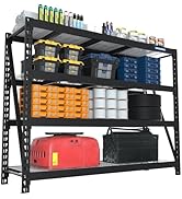 WORKPRO 68" Ultra Wide 4-Tier Metal Garage Shelving Unit, 68"W x 24"D x 65"H, 7200 LBS Capacity, ...