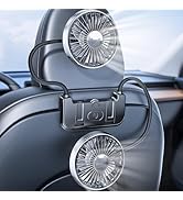 xuenair Tesla Model 3 Accessories of Car Seat Fan Dual Hose 360 Rotation, Tesla Model Y Accessori...