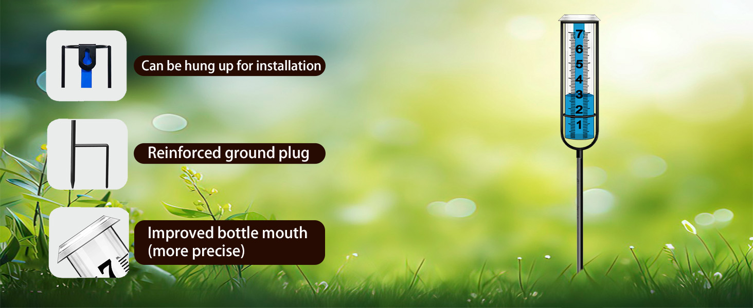 hree-section Large rain gauge