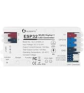 ESP32 WLED LED Strip Light Controller 15A Fuse Music Mic DIY Dynamic Lighting UART USB-C Download...