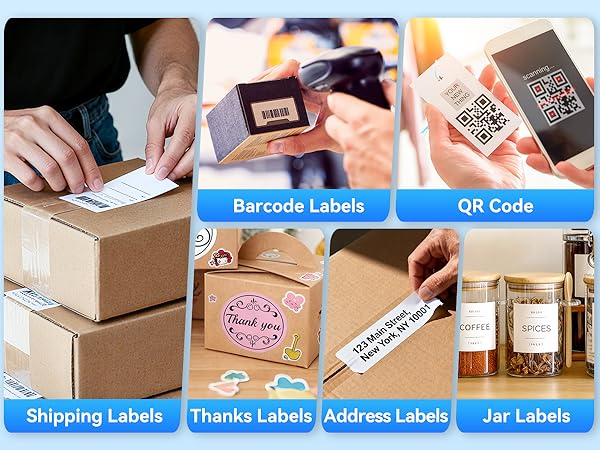 Thermal printer for small business shipping home office organization retail price tag inventory