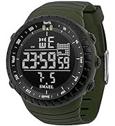 Mens Watches, Military Watches for Men Tactical Waterproof Digital Watch with Timer/Alarm/Date/Ba...