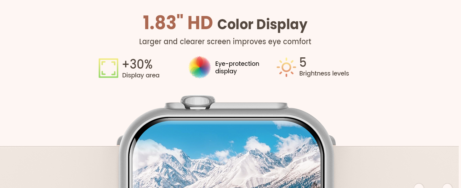 Women Smartwatch with 1.83 Inches Large Screen