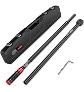 VANPO 1-inch Drive Click Torque Wrench, 200-1500 Ft-Lb/ 271.0-2032.5 Nm, 70.87