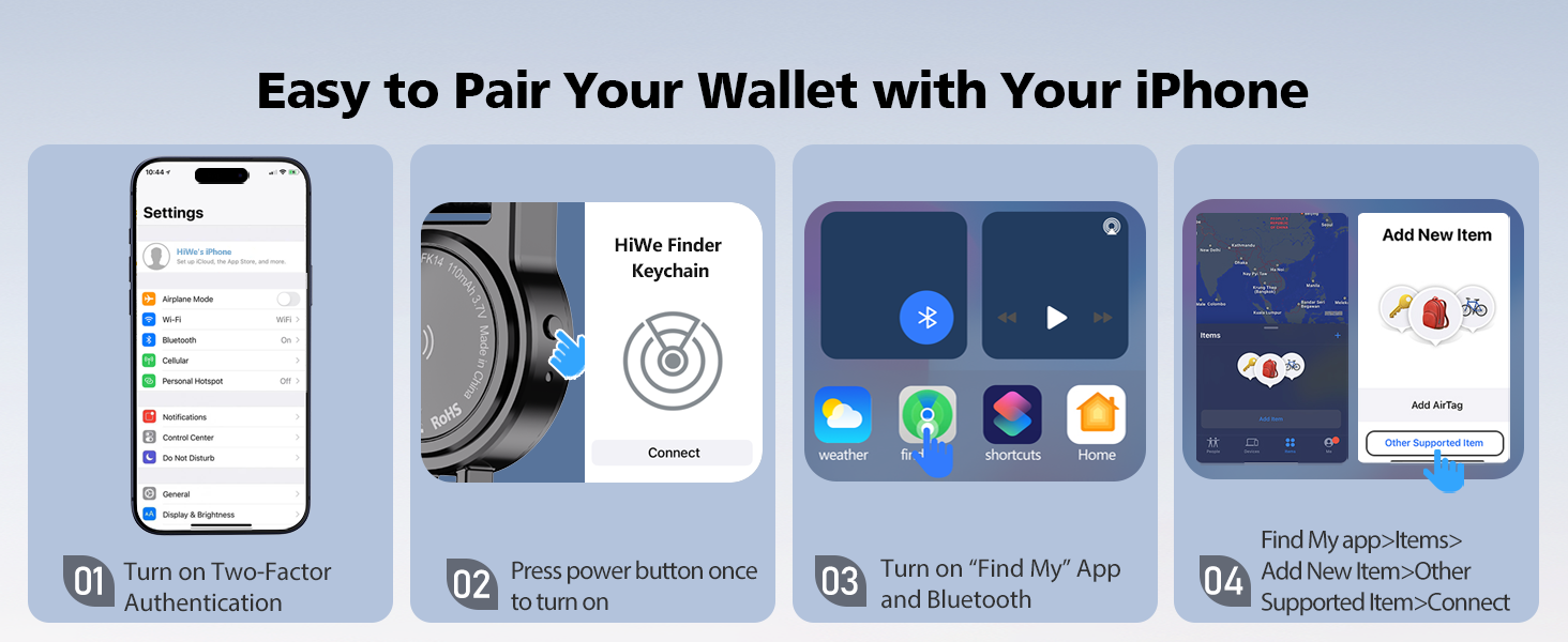 Anti-Lost Keychain works with Find My