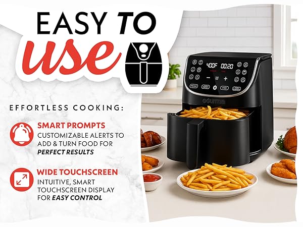 Easy to use 7 quart air fryer 