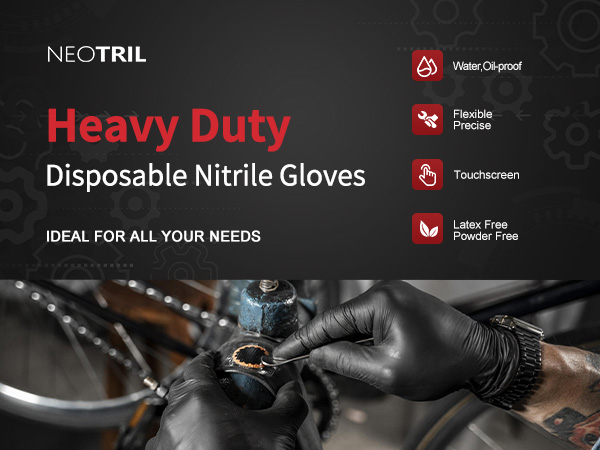 black nitrile gloves
