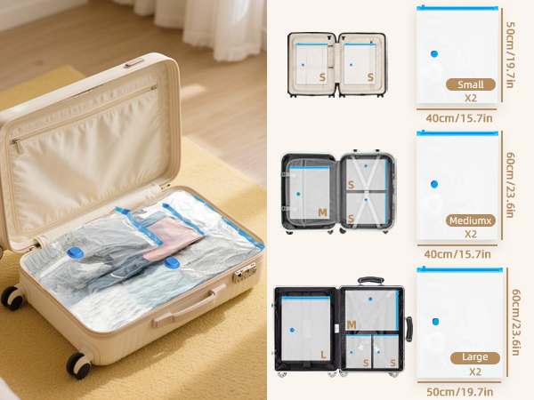 travel vacuum bags with electric pump
